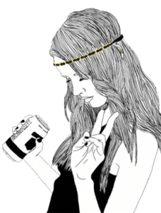 fille hippie