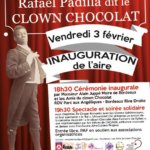 Inauguration place clown chocolat